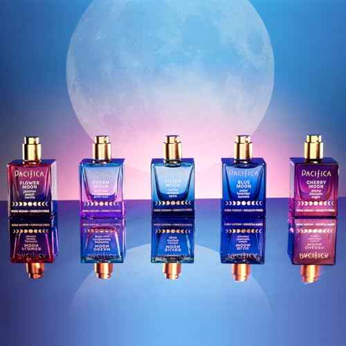 Pacifica Silver Moon Perfume 1oz – Long-Lasting Warm Vanilla & Almond Clean Fragrance for Women Vegan, Cruelty-Free, Essential Oils, Non Toxic