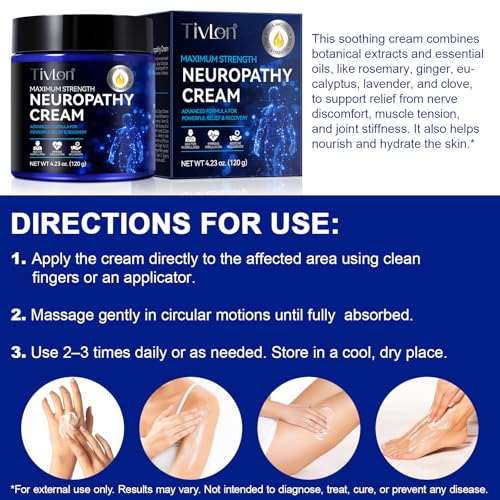 Neuropathy Nerve Care Cream for Feet & Hands – Fast-Acting Relief