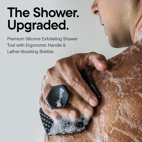 TOOLETRIES Silicone Body Scrubber 2.0 Charcoal
