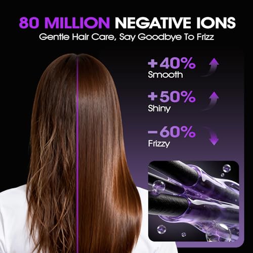 OWMSIC High-Speed Hair Dryer 160000 RPM Brushless Motor, Ionic Diffuser & Concentrator