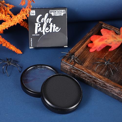 Black Water Activated Face Paint 1 oz - Halloween SFX Makeup