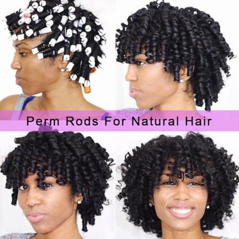20pcs Perm Rods for Natural Hair - Cold Wave Hair Rollers