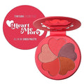 Matte and Highlighter Blush Palette with Mirror, Bronzer Powder Blush Makeup for Cheeks, Bright Pink, Rose Magenta Peach Red Purple, Talc Free