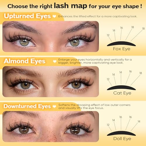 Wispy Lash Clusters 12-18MM D Curl Eyelash Extensions