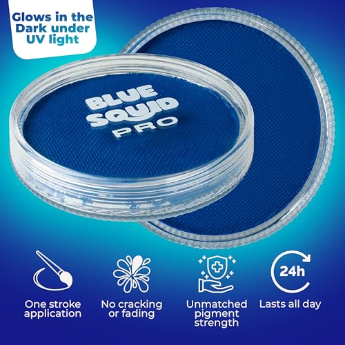 Blue Squid Neon Blue Water-Activated Face Paint 1oz