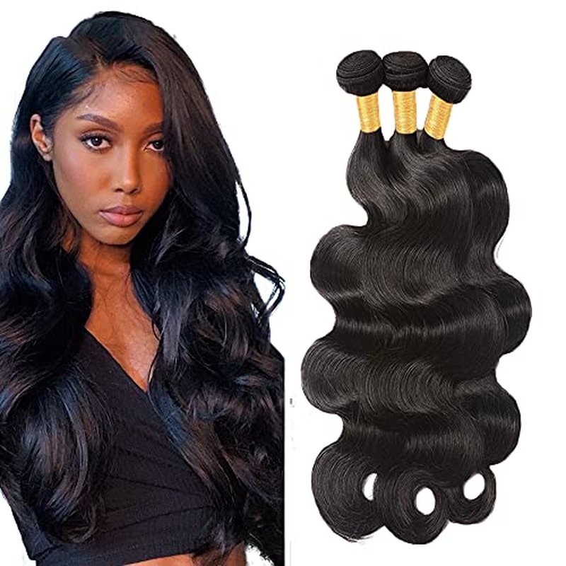 Body Wave Human Hair Bundles - 12 Inch Virgin Brazilian Hair