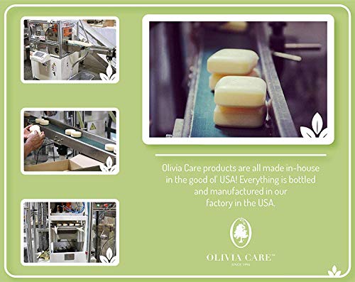 Olivia Care Lavender Bar Soap-4 pack box set - 100% Natural Ingredients, Organic, Vegan - For Face & Body, Cold-pressed Triple-Milled, Hydrating, Moisturizing, Infused Calcium & Vitamins - 4 X 5 oz