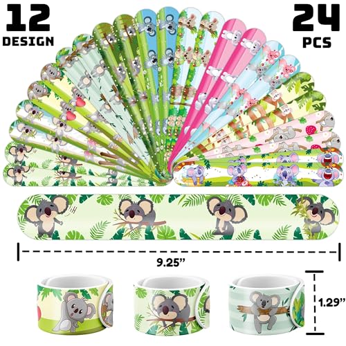 Koala Party Favors Set - 72 PC Bundle with Tattoos & Bracelets