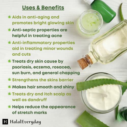 Aloe Vera Butter ?Hydration of Dry Skin Caused By Eczema, Psoriasis, Rosacea, Sun Burn, Wind Burn, and General Chapping 16 Oz (Pack of 2)
