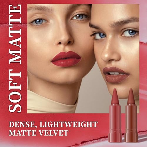 6-Piece Ombre Lipstick & Lip Liner Set - Waterproof Matte