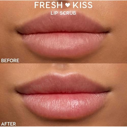 ColourPop Fresh Kiss Exfoliating Lip Scrub - Nourishing Lip Exfoliator to Gently Buff & Soften Skin - Enriched with Cocoa & Shea Butter to Lock in Moisture - Vanilla Cake (0.37 oz)