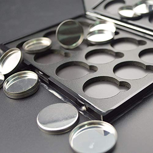 30 Pack Empty Round Metal Eyeshadow Pans 26mm Magnetic Palette