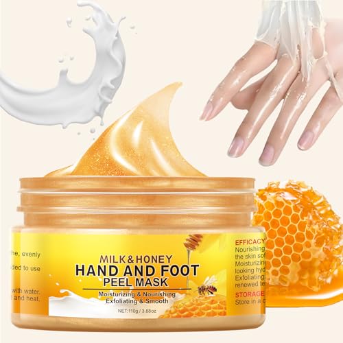 Milk & Honey Peel-Off Hand Wax Mask - Hydrating & Exfoliating Hand Care, 110g
