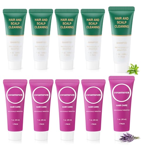 Travel Size Shampoo & Conditioner Set - 20 Mini 1 Fl Oz Pack for Hotels & Travel