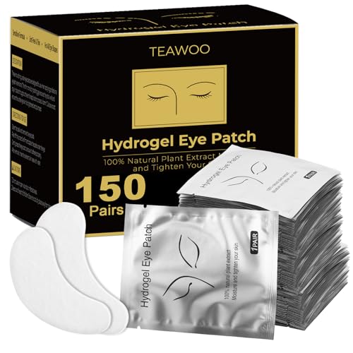 TEAWOO Under Eye Patches for Lash Extensions, 150 Pairs