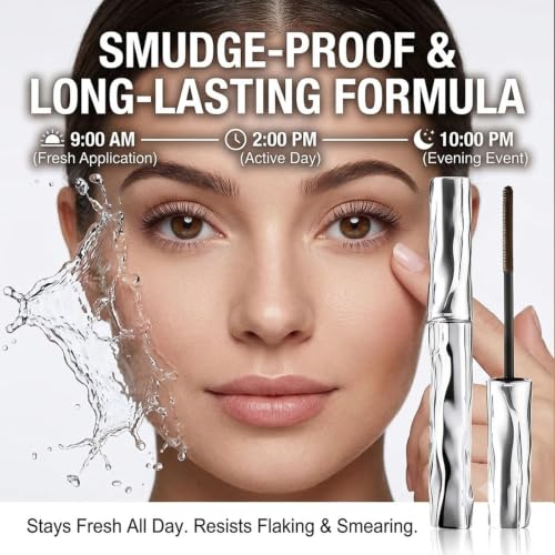 Brown Volumizing Lengthening Mascara - Smudge-Proof