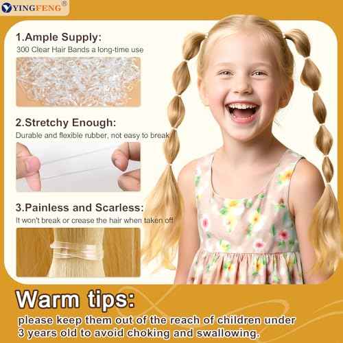 510PCS Blonde Bobby Pins Hair Pins Kit with Hair Net, YINGFENG Includes 100 Bobby Pins for Women, 100 U Shaped Buns Hair Clips, 300 Hair Bands and 10 Blonde Hair Nets, Dance competition must haves