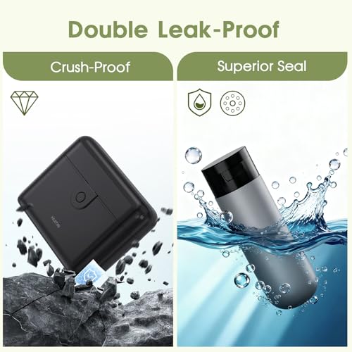 HUITAI Travel Bottles Set - 4x2oz TSA Approved, Leak-Proof Case