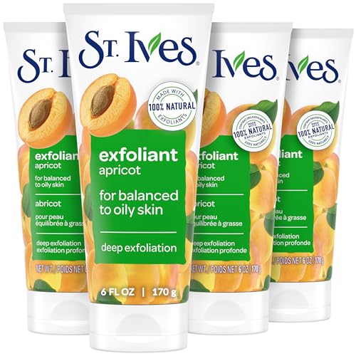 St. Ives Apricot Face Scrub, 6 oz (4 Pack)
