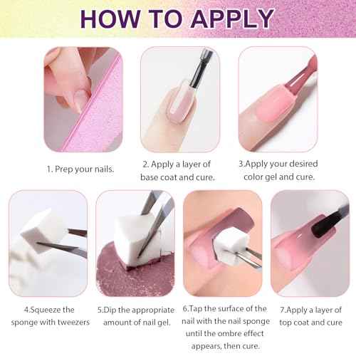 Gradient Painting Gel, 16 Colors Ombre Nail Polish for Pigmented Pat Painting Gel Nude White£¦Black Color French Manicure DIY Nail Art Long-lasting No-wipe DIY Palette VelvetSpectrum Studio