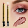Dual-Ended Waterproof Shimmer Eyeshadow Stick with Blender
