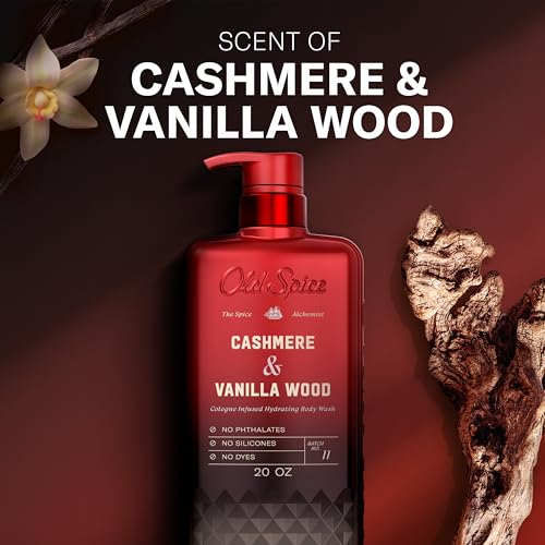 Old Spice Body Wash Cashmere Vanilla Wood 20 oz