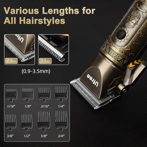 Ufree Cordless Beard Trimmer & Hair Clipper Kit for Men
