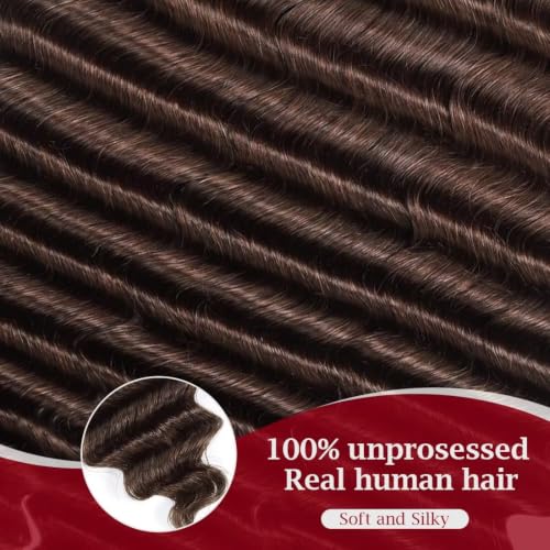 14 Inch Miracle Invisible Knots Human Crochet Hair - Soft Deep Wave