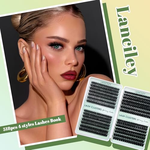 Individual Lash Clusters Kit 4 Styles 10-18mm Bond & Seal Tweezers