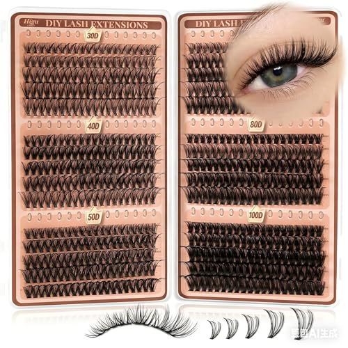 Lash Clusters 600pcs Mixed Density 10-18mm Wispy Eyelash Extensions