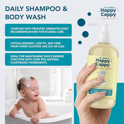 Happy Cappy Baby Skincare Set: Dandruff Shampoo & Eczema Wash