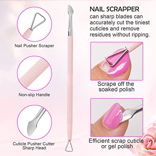 Makartt 3-in-1 Cuticle Nipper & Pusher Set - Professional Nail Care