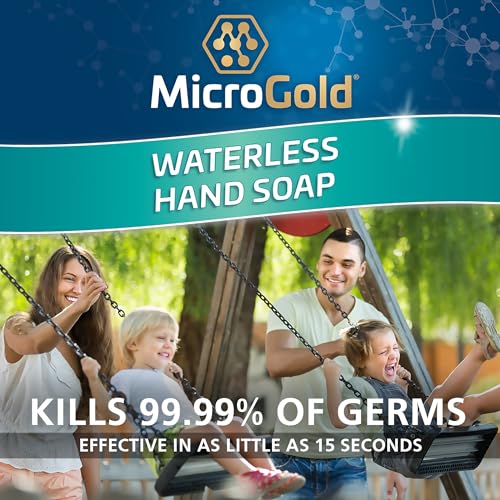 MicroGold Alcohol-Free Hand Sanitizer & Foaming Antibacterial Soap, 4 oz