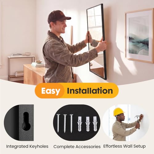 Sweetcrispy 30x48 Rectangular Bathroom Mirror - Modern Wall Mount