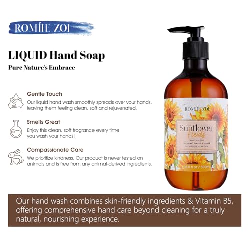 ROMIIE ZOI Christmas Liquid Hand Soap with Gift Box - Silent Night Softness, Infused with the Fresh Cut Spruce Branches Aroma - 500ml/ 16.8 fl.oz