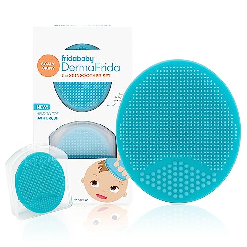 Frida Baby DermaFrida SkinSoother Baby Bath Brush 2 Pack - Silicone Skin & Eczema Care