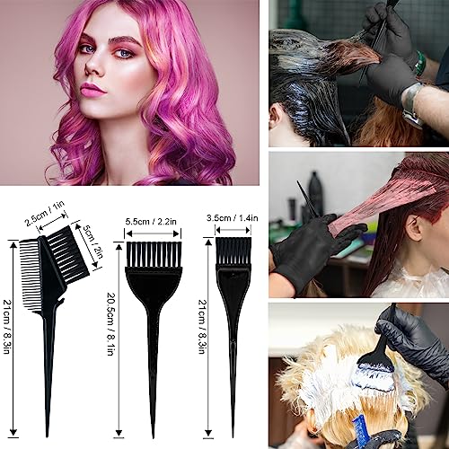 Professional Hair Dye Kit 21pcs, Salon Home Coloring Brush Set