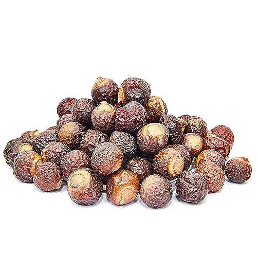Scash 4 Ounce Approx 24 Pcs Soap Nuts Eco-friendly Soap Nuts indian soapberry Laundry Detergent,Chemical & Fragrance-free Herbal Soap Berries Non-toxic