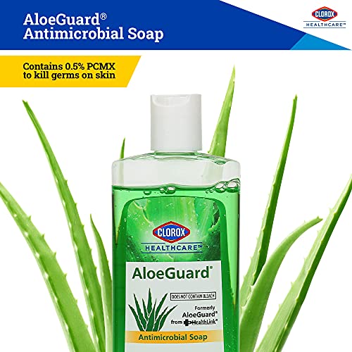 Clorox Healthcare AloeGuard Soap 4 Ounces Mini Hand Soap for Clean Hands on the Go, Aloe Vera Infused Hand Soap for Everyday Use to Keep Hands Clean, 4 oz Handsoap