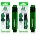 Travalo Perfume Pod Ice Travel Perfume Atomizer - High Definition Mini Pump Sprayer - Travel TSA Approved - Easy Fill - Leak Proof - Green - 0.6oz (Pack of 2)