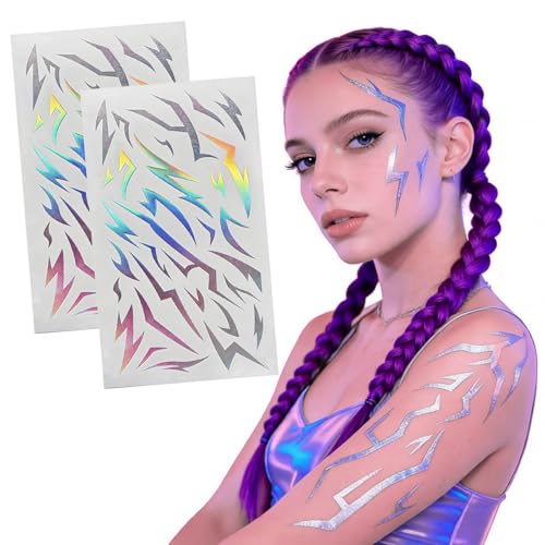 100 Dark Fantasy Temporary Tattoos - Rune & Demon Marks