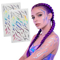 100 Dark Fantasy Temporary Tattoos - Rune & Demon Marks