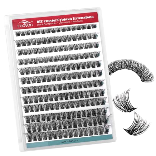 FADVAN Wispy Lash Clusters D-Curl 8-16mm 0.07D