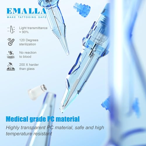 Emalla ELIOT Tattoo Cartridge Needles 1003RLL 20Pcs