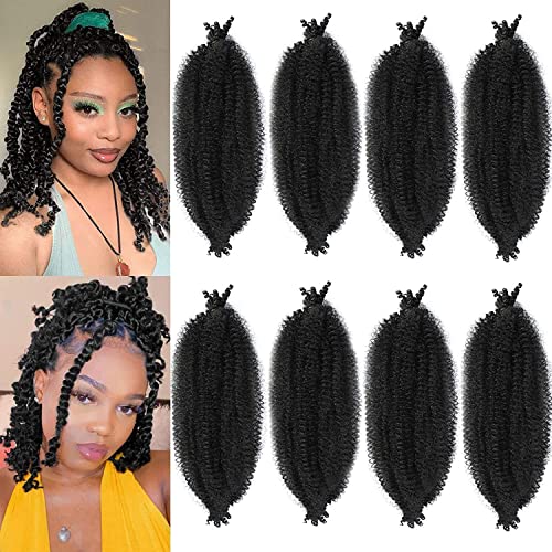 Springy Afro Twist Hair 16 inch - 8 Pack Marley Braiding Hair