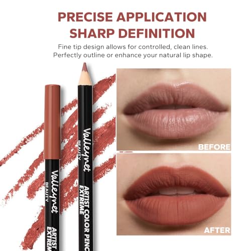 BestLand 12-Color Matte Lip Liner Set - Long-Lasting & Smudge-Proof