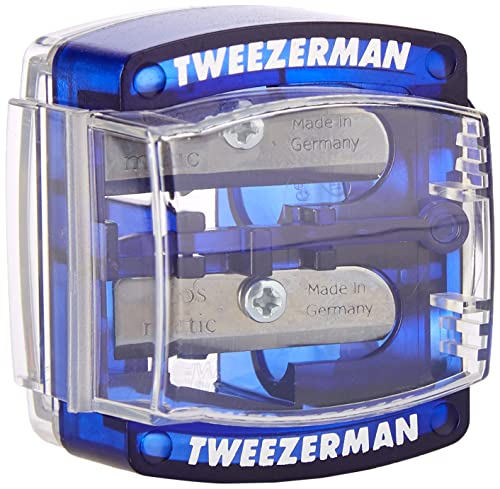 Tweezerman Deluxe Cosmetic Sharpener - Dual-Size Makeup Pencil Sharpener