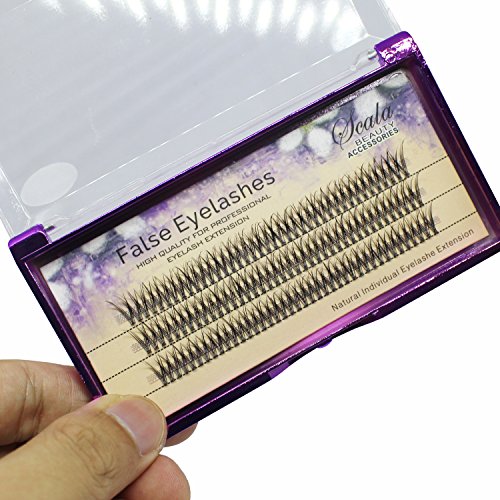 Fish Tail False Lashes 20 Roots Eyelash Extensions C Curl 10mm