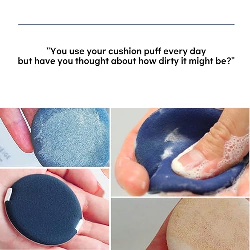 Cushion Puff Protector ? 5 Individually Wrapped Copper Stickers for Makeup Puff Hygiene, Reduce Breakouts from Dirty Puffs, K-Beauty Compact Accessory, Daily Skincare Routine Essential