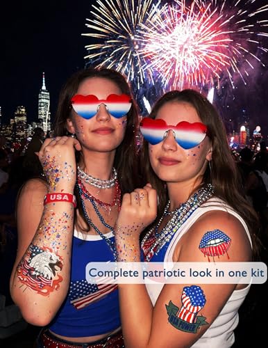 4th of July Patriotic Accessories Set - 25 Pieces